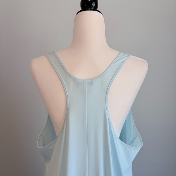 Athleta Presidio Maxi Dress Traveler High Low Coastal Chic Light Blue Women’s XL - Picture 9 of 10